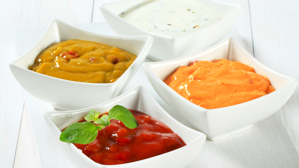 Dips et sauces variées
