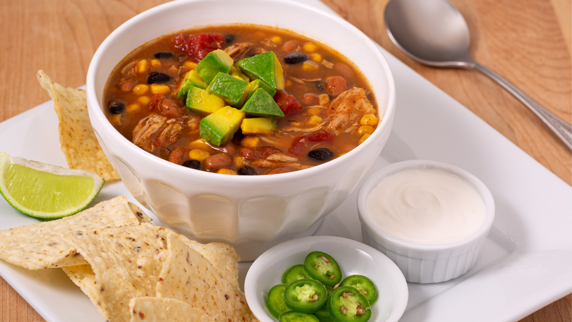 Soupe poulet à la mexicaine My American Shop