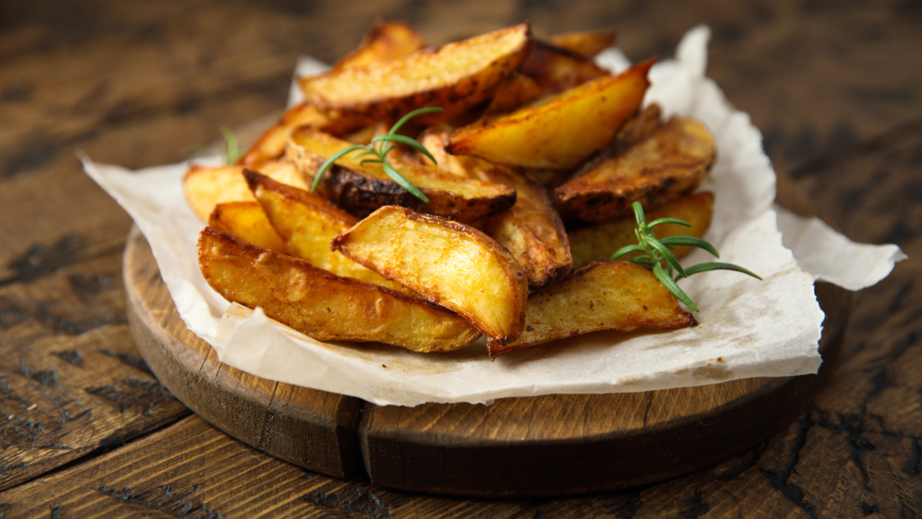 Frites de pommes de terre rôties