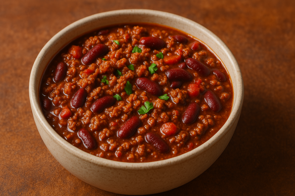 La recette du chili con carne usa