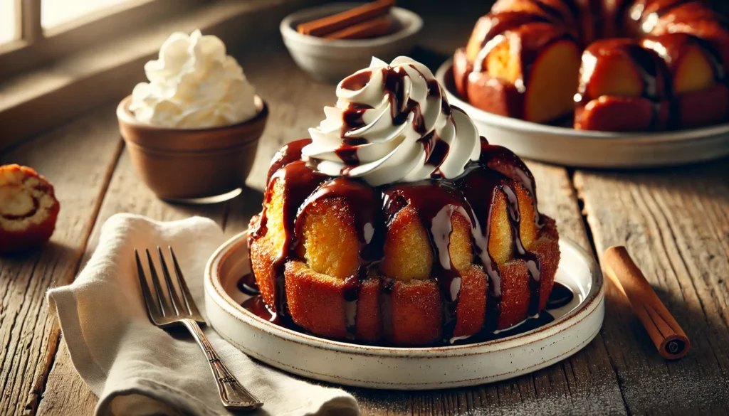 Recette monkey bread à la canelle avec nappage chocolat