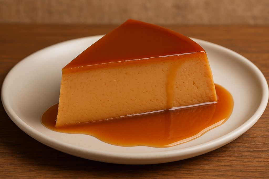 Flan de beurre de cacahuète caramel
